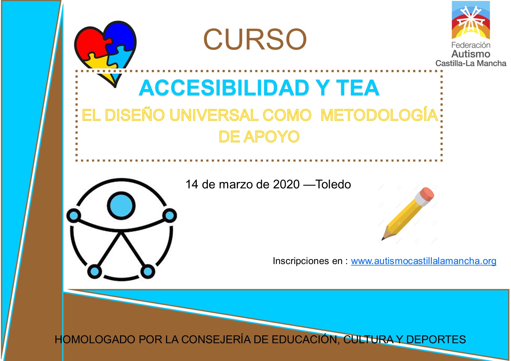 Curso “Accesibilidad y TEA: Diseño universal como metodología de apoyo” en Toledo el 14 de marzo.