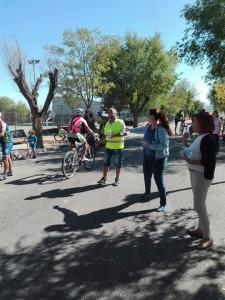 Entrega de bebida al final de la prueba