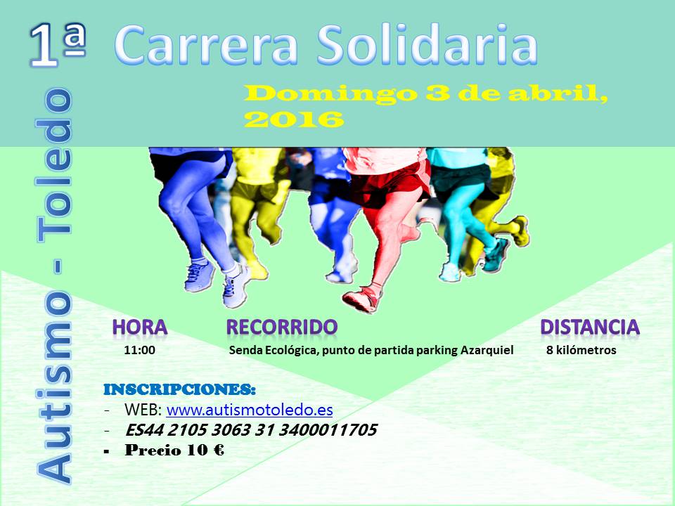 I Carrera Solidaria Autismo Toledo 2016